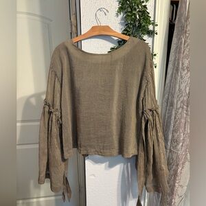 Free People | So Obviously Yours Bell Sleeve Top | Size Medium